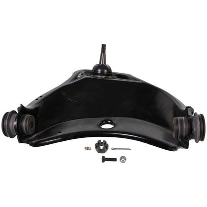 Moog Control Arm and Ball Joint Assembly:Replacement,Steel,Black