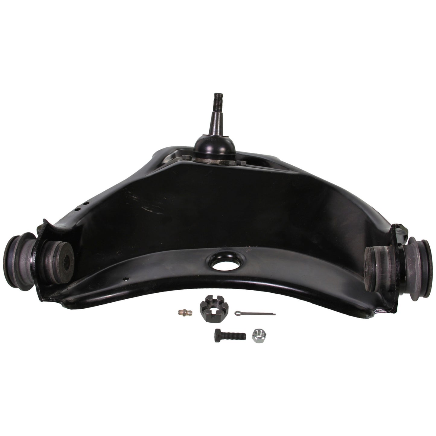 Moog Control Arm and Ball Joint Assembly:Replacement,Steel,Black