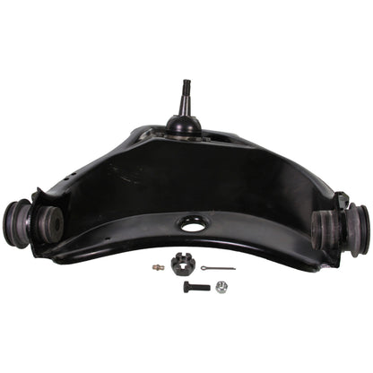 Moog Control Arm and Ball Joint Assembly:Replacement,Steel,Black