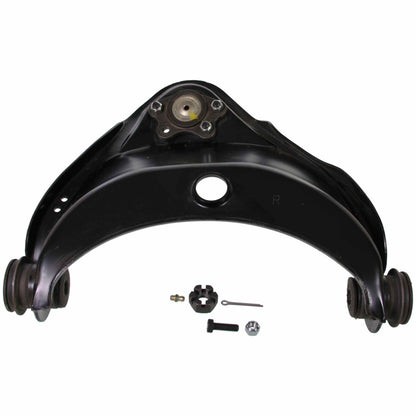Moog Control Arm and Ball Joint Assembly:Steel,Front Upper Passenger Side