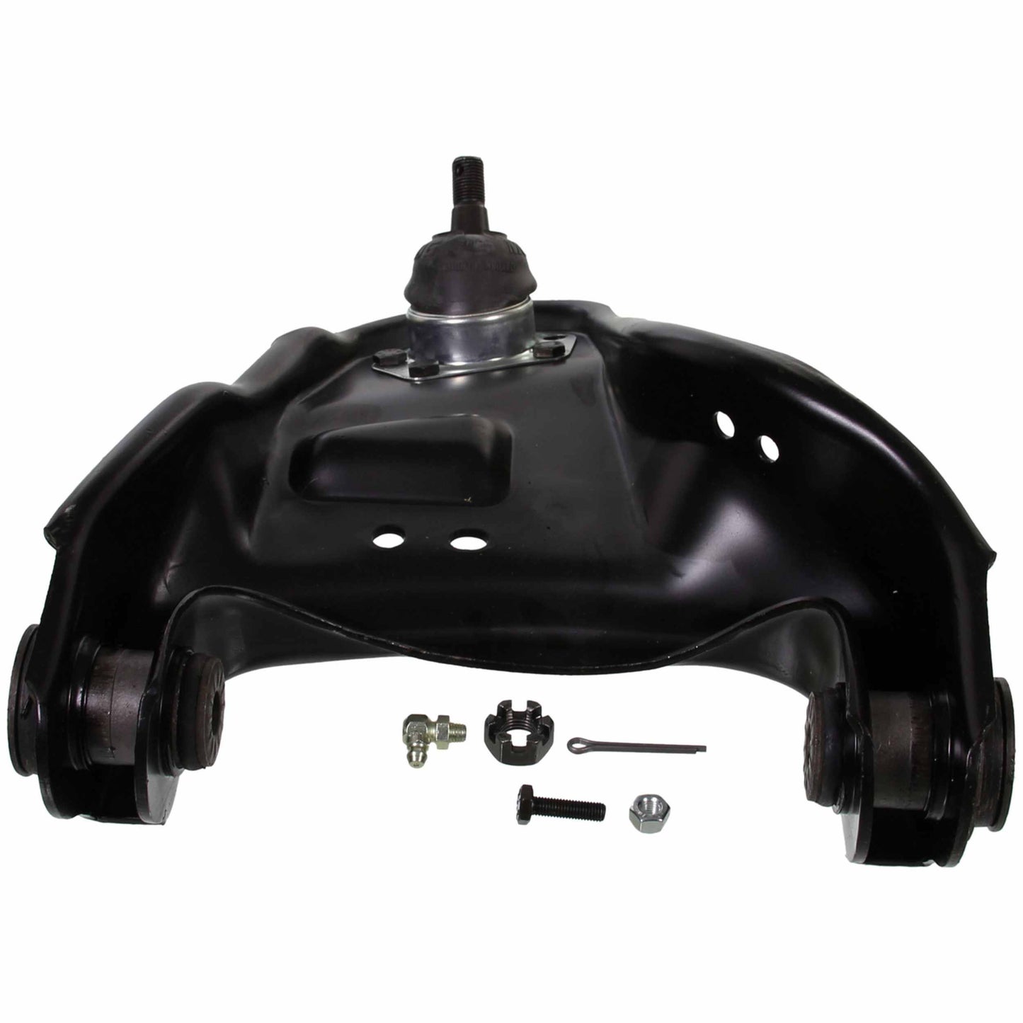 Moog Control Arm and Ball Joint Assembly:Replacement,Steel,Black