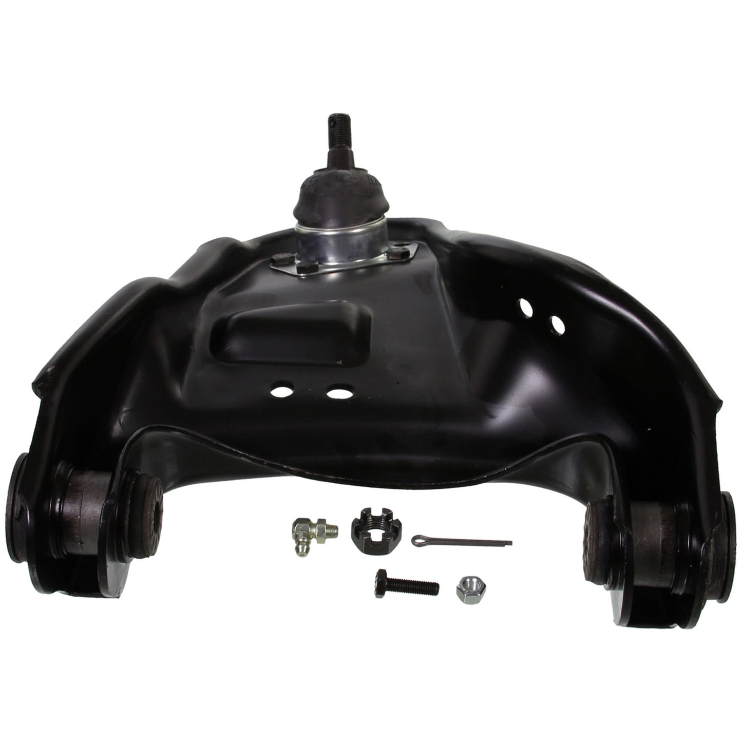 Moog Control Arm and Ball Joint Assembly:Replacement,Steel,Black