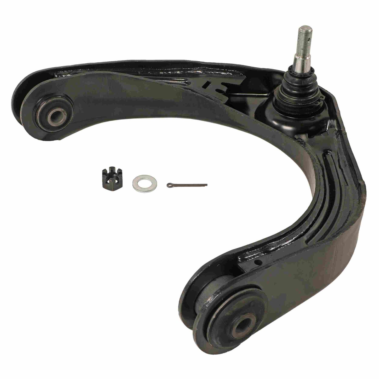 Moog Control Arm and Ball Joint Assembly:Replacement,Steel,Black