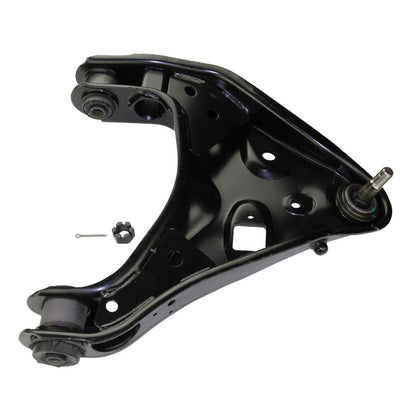 Moog Control Arm, Replacement, Steel, Black, Front Lower Driver Side, Ford