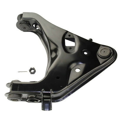 Moog Control Arm, Replacement, Steel, Black, Front Lower Driver Side, Ford