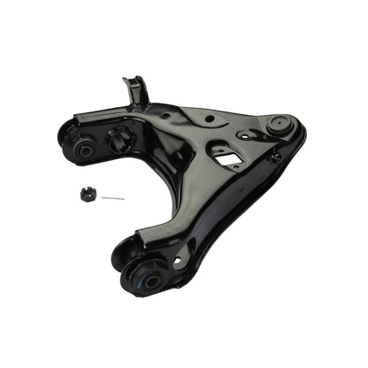 Moog Control Arm, Replacement, Steel, Black, Front Lower Passenger Side,