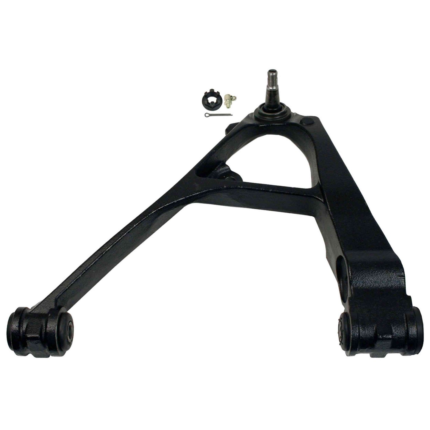 Moog Control Arm and Ball Joint Assembly:Stock Style,Black,Cadillac