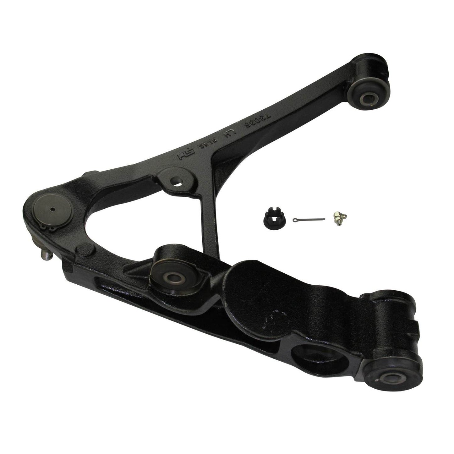 Moog Control Arm and Ball Joint Assembly:Stock Style,Black,Cadillac