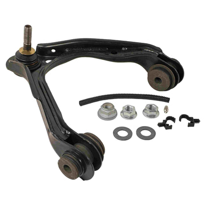 Moog Control Arm,Ball Joint,Steel,Black,Passenger Side Front Upper,