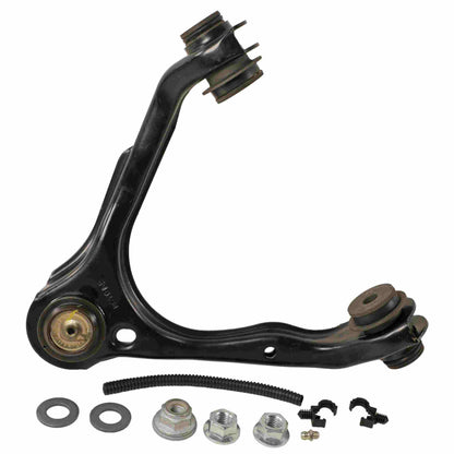 Moog Control Arm,Ball Joint,Steel,Black,Passenger Side Front Upper,