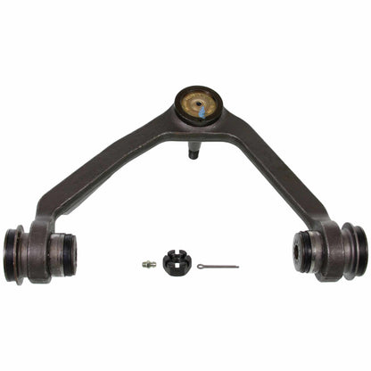 Moog Control Arm, Ball Joint, Steel, Black, Driver Side Front Upper, Ford,