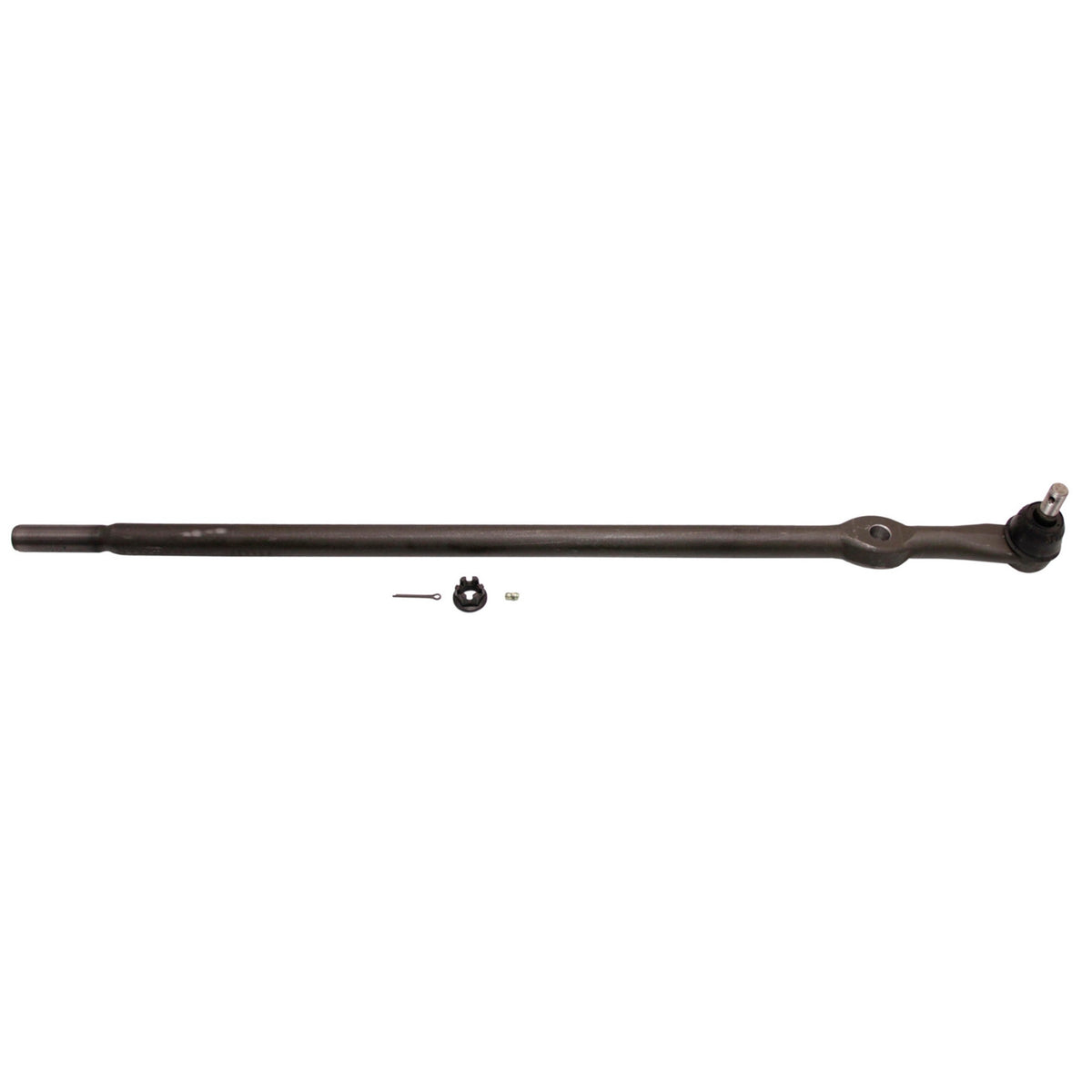 Moog Drag Link:Replacement, Greasable, Steel, Natural, Ford