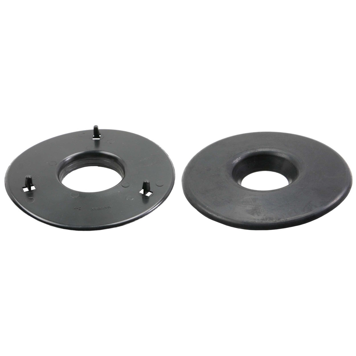 Moog Coil Spring Insulator:Rubber,Black,Rear Upper,Jeep