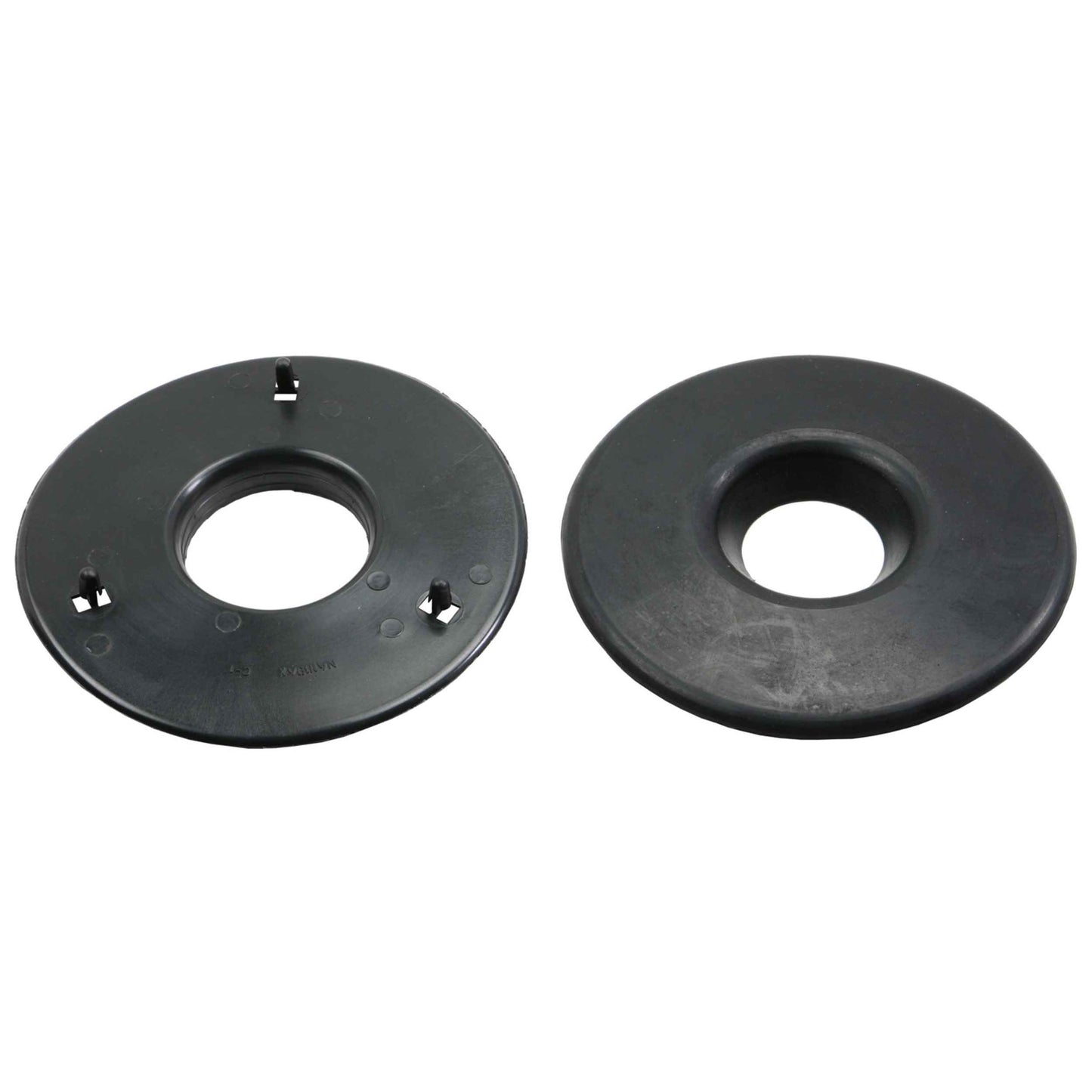 Moog Coil Spring Insulator:Rubber,Black,Rear Upper,Jeep