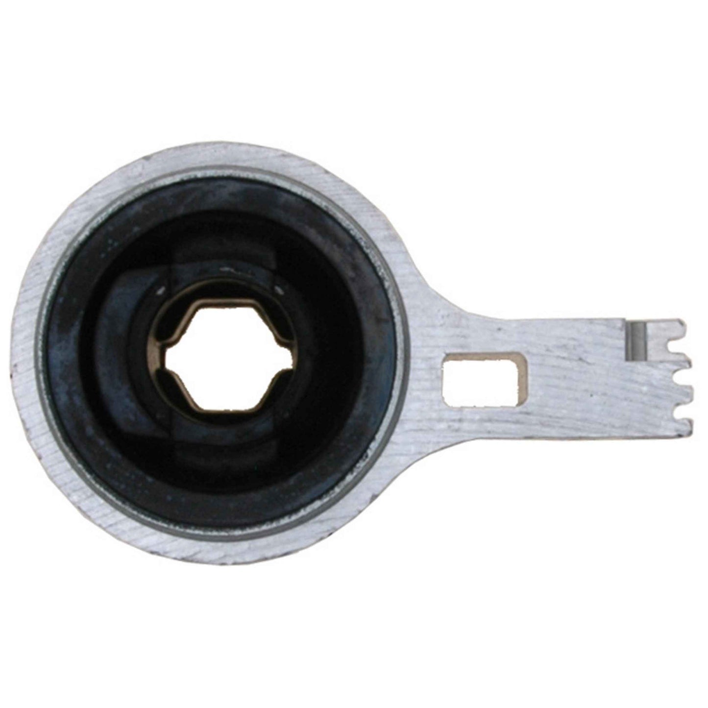 Moog Control Arm Bushing:Front Lower Rear,Rubber,Black,Ford,Lincoln