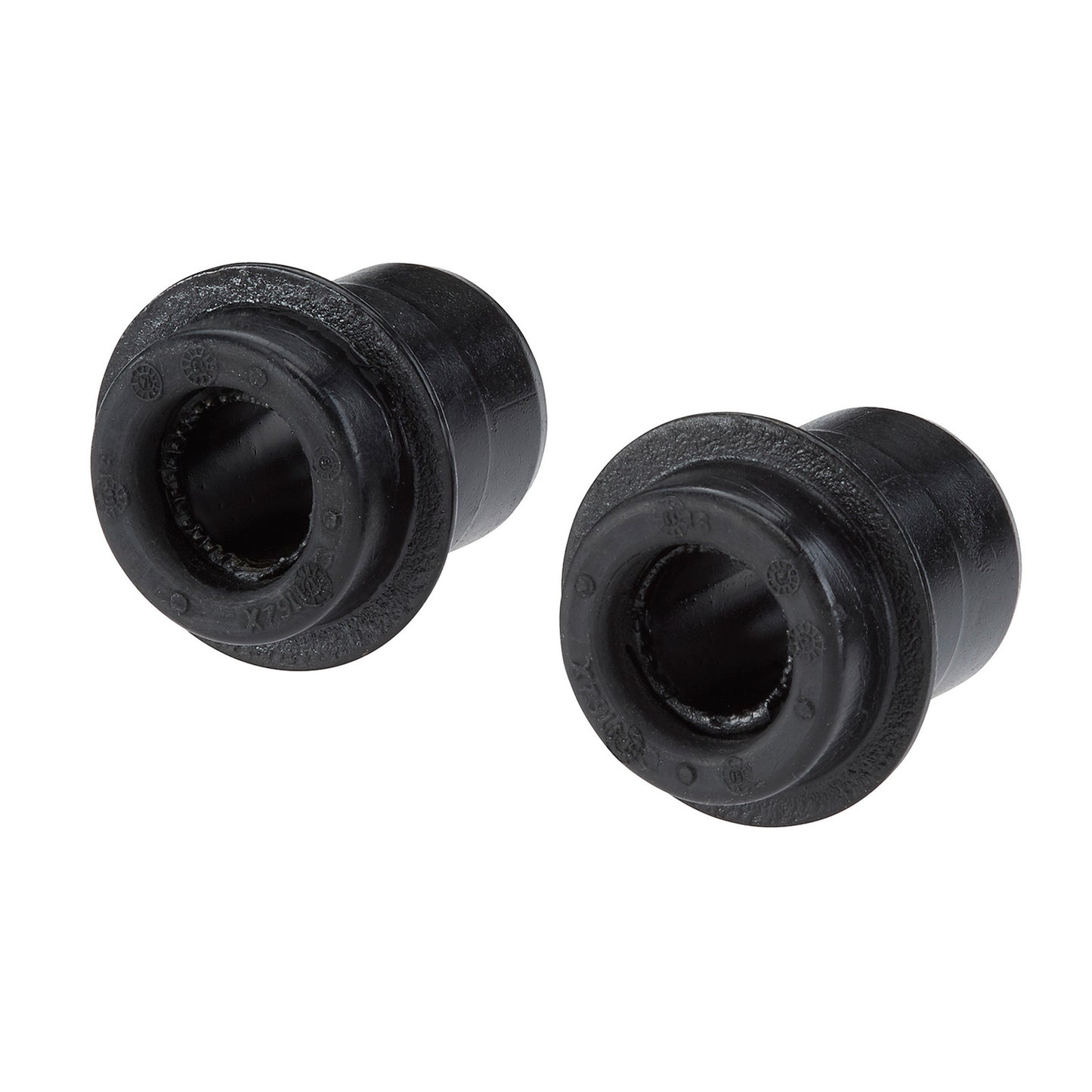 Moog Control Arm Bushings Kit:Front, Upper, Rubber, Black