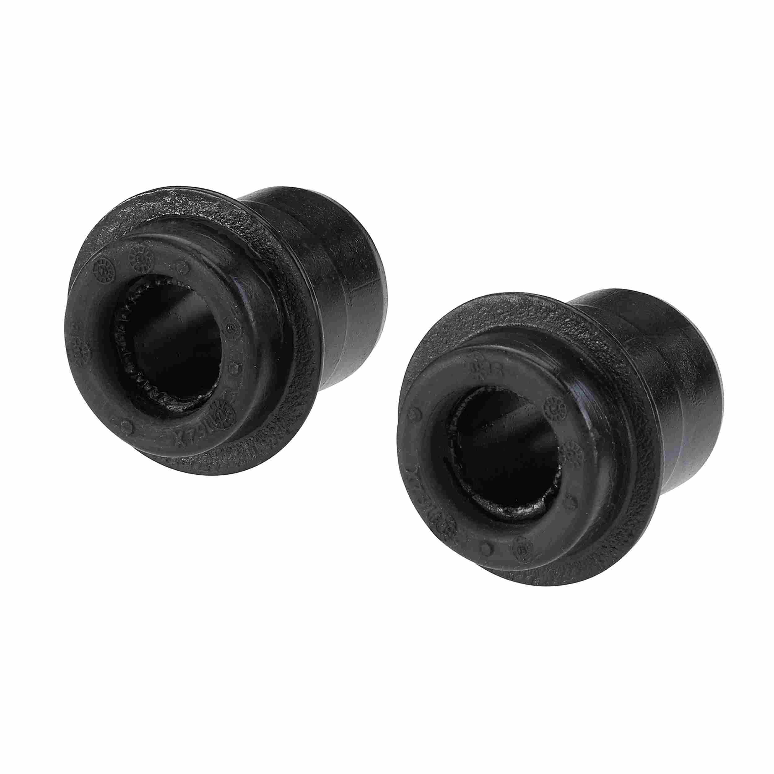 Moog Control Arm Bushings Kit:Front, Upper, Rubber, Black