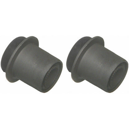 Moog Control Arm Bushings Kit:Front, Upper, Rubber, Black