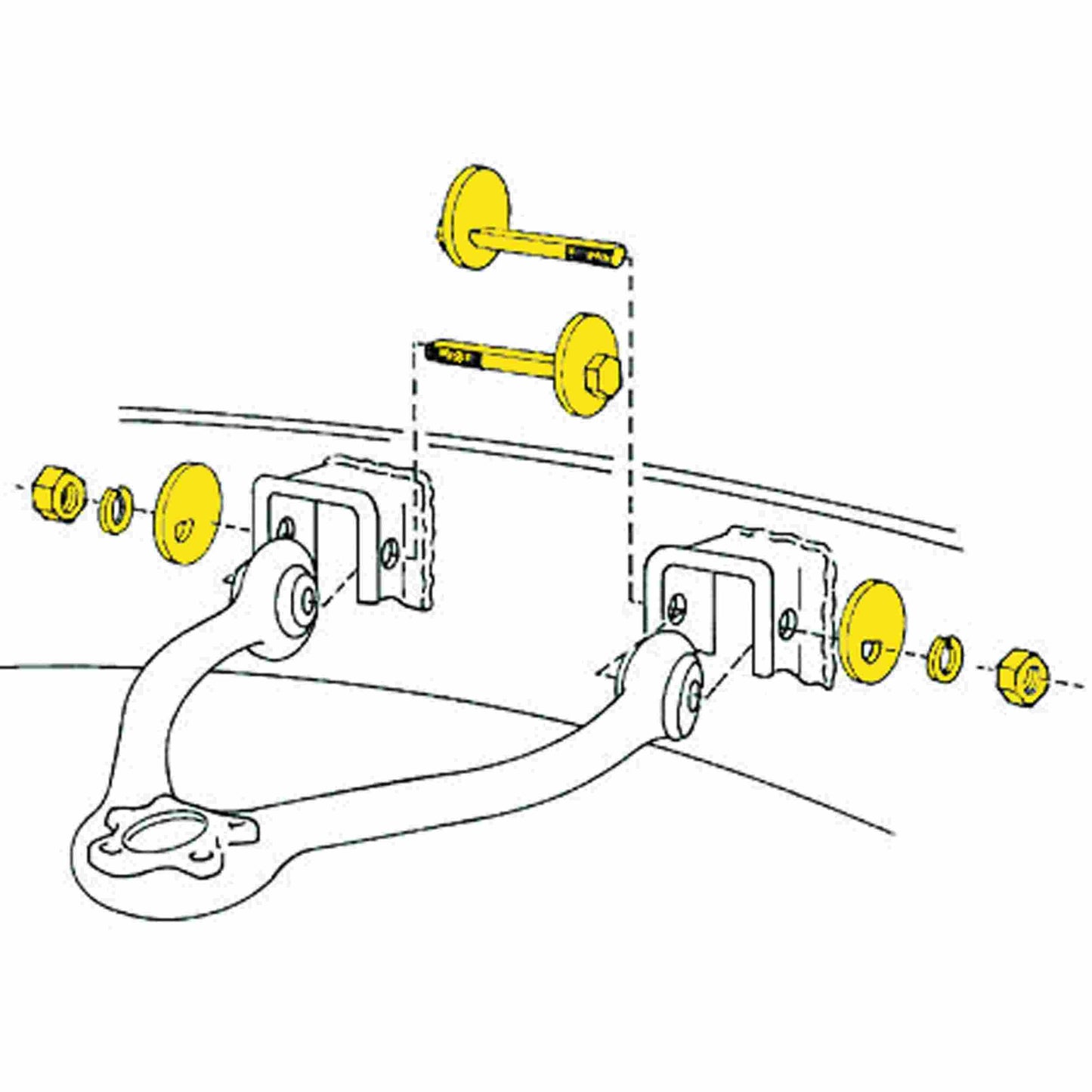 Moog Alignment Kit, Caster/Camber, Front Upper Control Arm Cam Bolt Kit