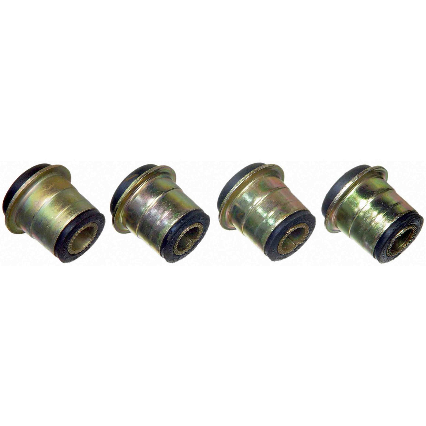 Moog Control Arm Bushings, Front, Upper, Rubber, Black, Buick, Chevy, GMC