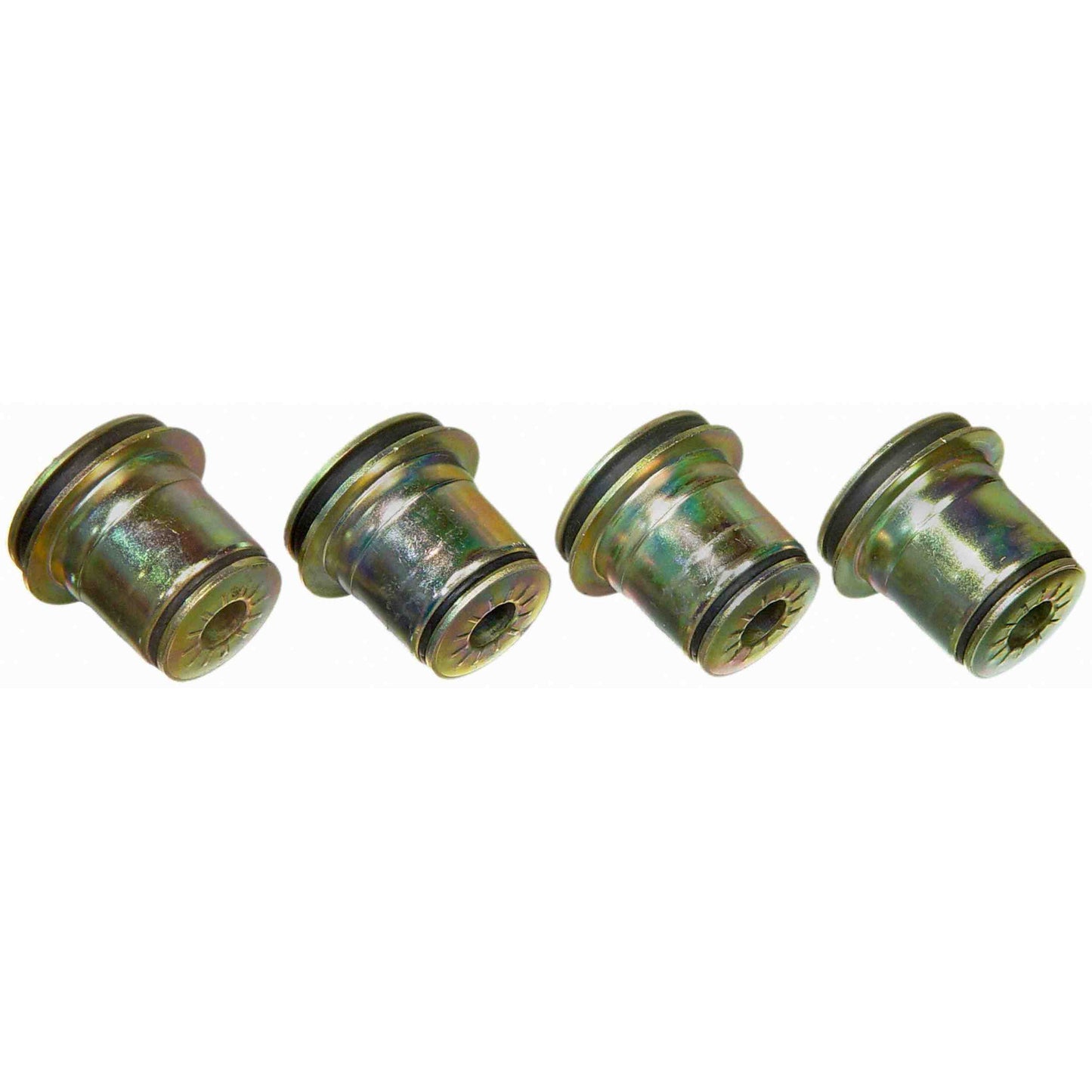 Moog Control Arm Bushings, Front, Upper, Rubber, Black, Chevy,
