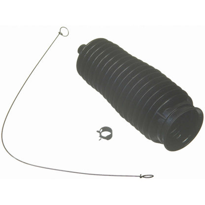 Moog Rack & Pinion Bellows Kit:Rubber,Black,Buick,Cadillac,Chevy