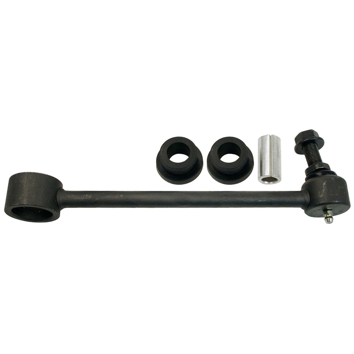 Moog Stabilizer Bar Link Kit:Sway Bar Link, Rear, Rubber Bushings, Cadillac
