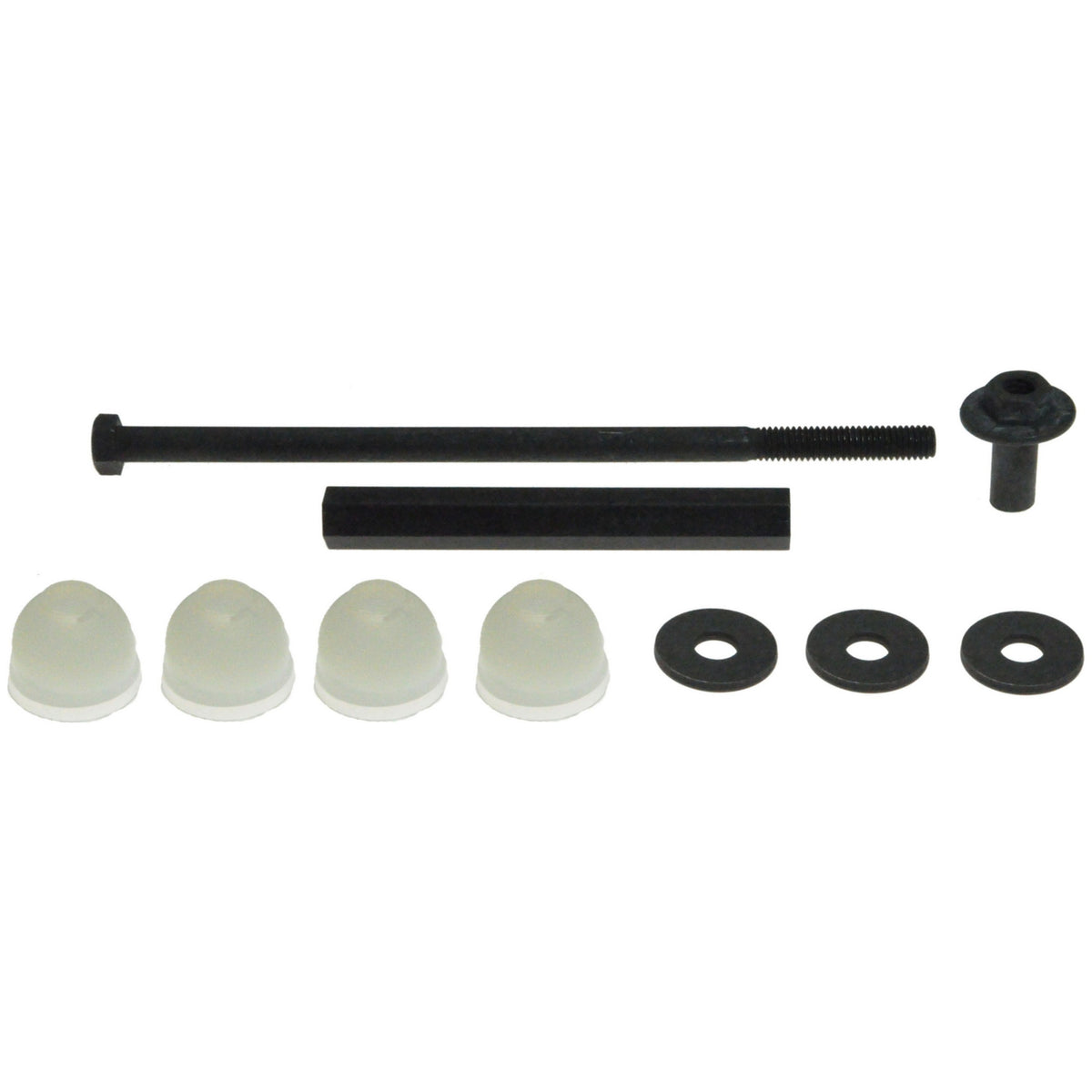 Moog Stabilizer Bar Link Kit:Polyurethane, White, Front