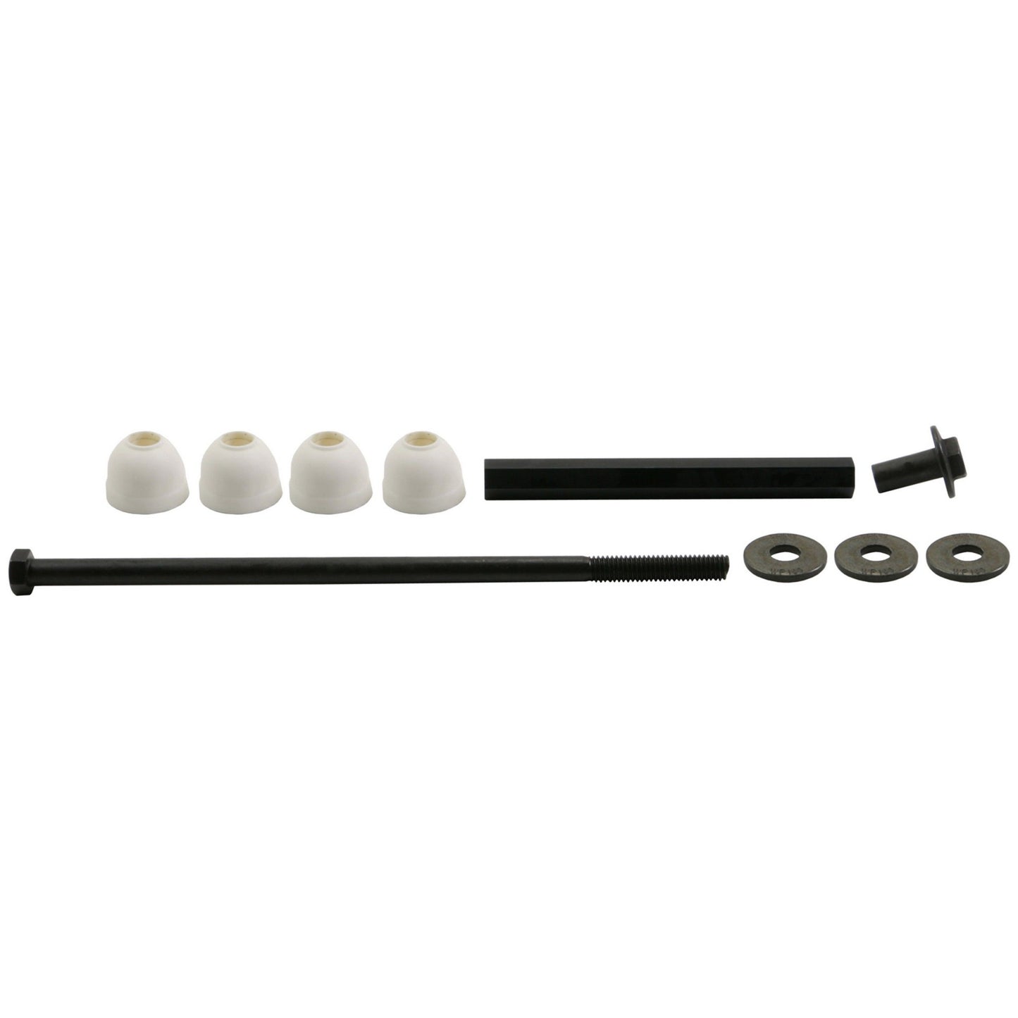 Moog Stabilizer Bar Link Kit:Polyurethane,White,Dodge,Mazda,Mercury