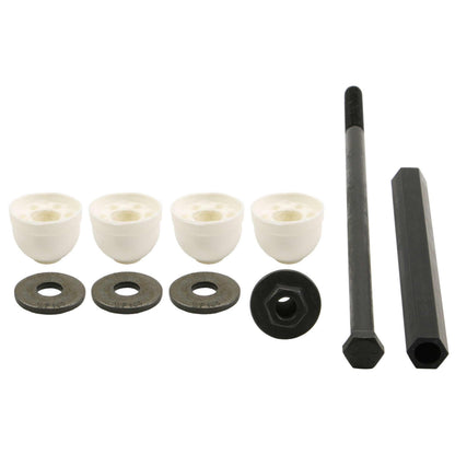 Moog Stabilizer Bar Link Kit:Polyurethane,White,Dodge,Mazda,Mercury