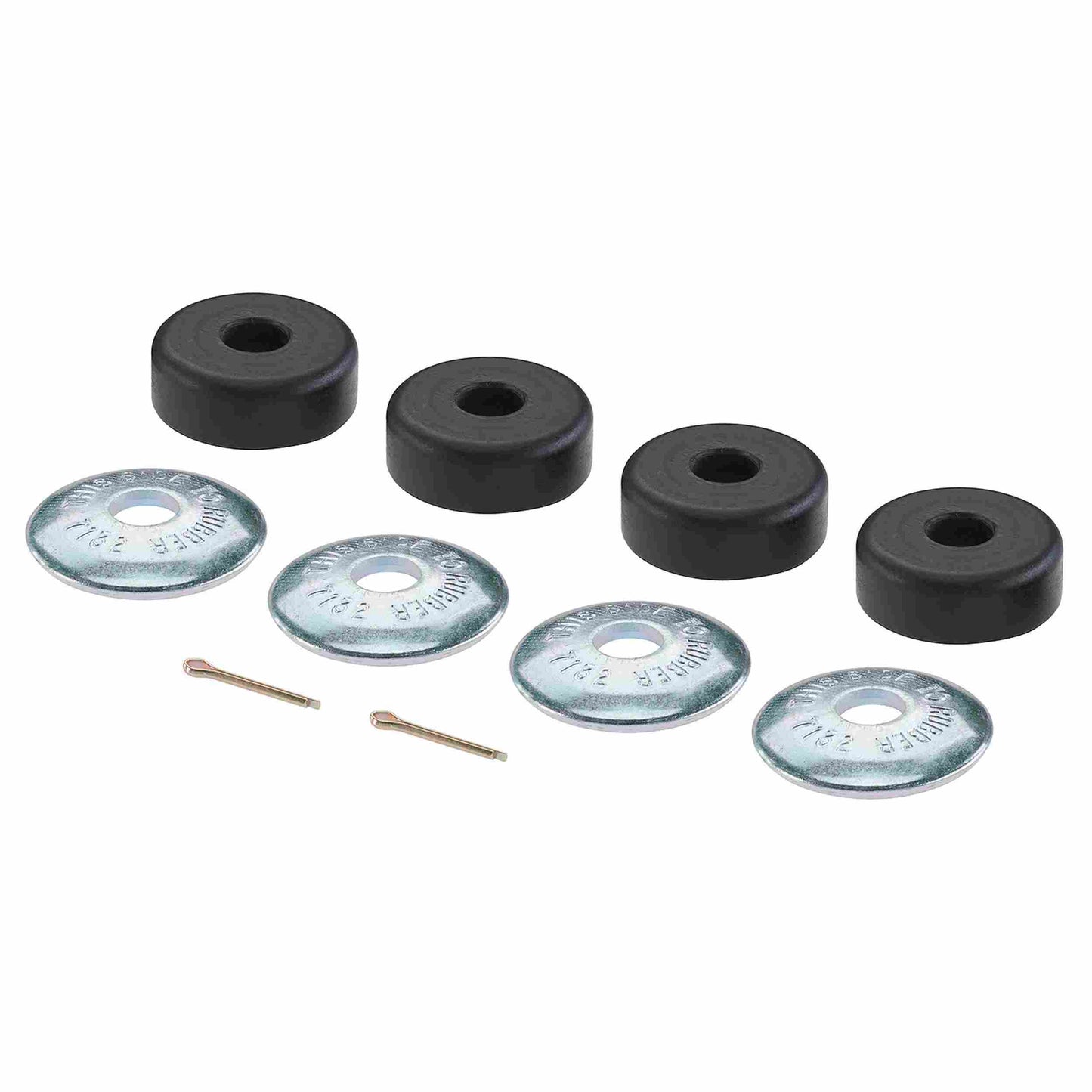 Moog Strut Rod Bushing Kit:Rubber,Black,Front,Plymouth
