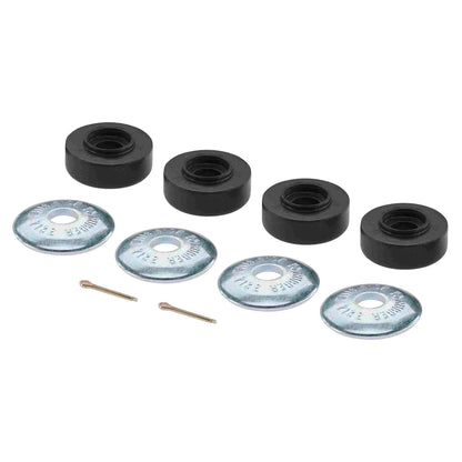Moog Strut Rod Bushing Kit:Rubber,Black,Front,Plymouth