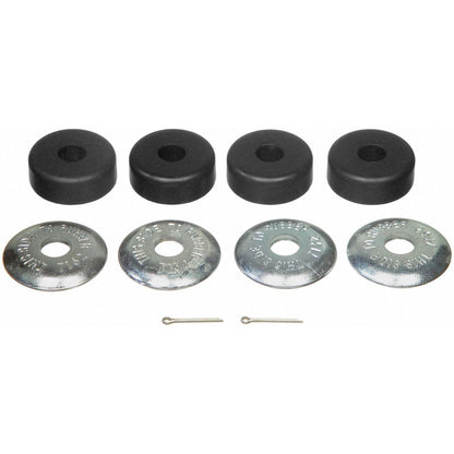 Moog Strut Rod Bushing Kit:Rubber,Black,Front,Plymouth