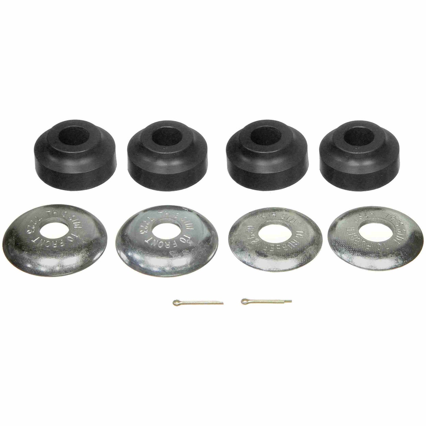 Moog Bushings, Strut Rod, Rubber, Black, Front, Dodge, Plymouth