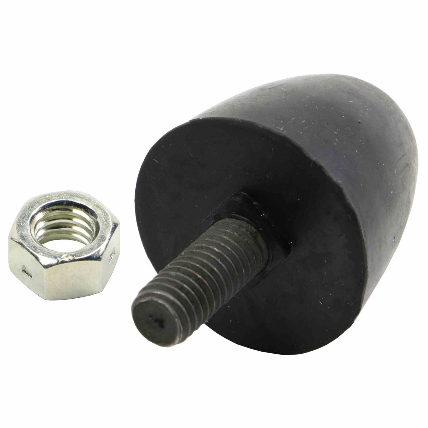 Moog Leaf Spring Bumper:Control Arm,Upper Front,Rubber,Black