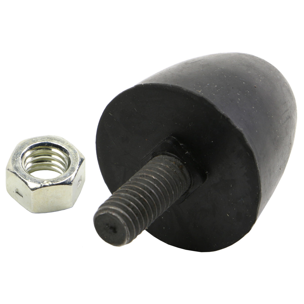 Moog Leaf Spring Bumper:Control Arm,Upper Front,Rubber,Black