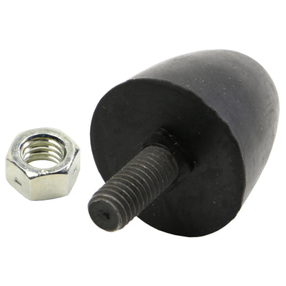 Moog Leaf Spring Bumper:Control Arm,Upper Front,Rubber,Black