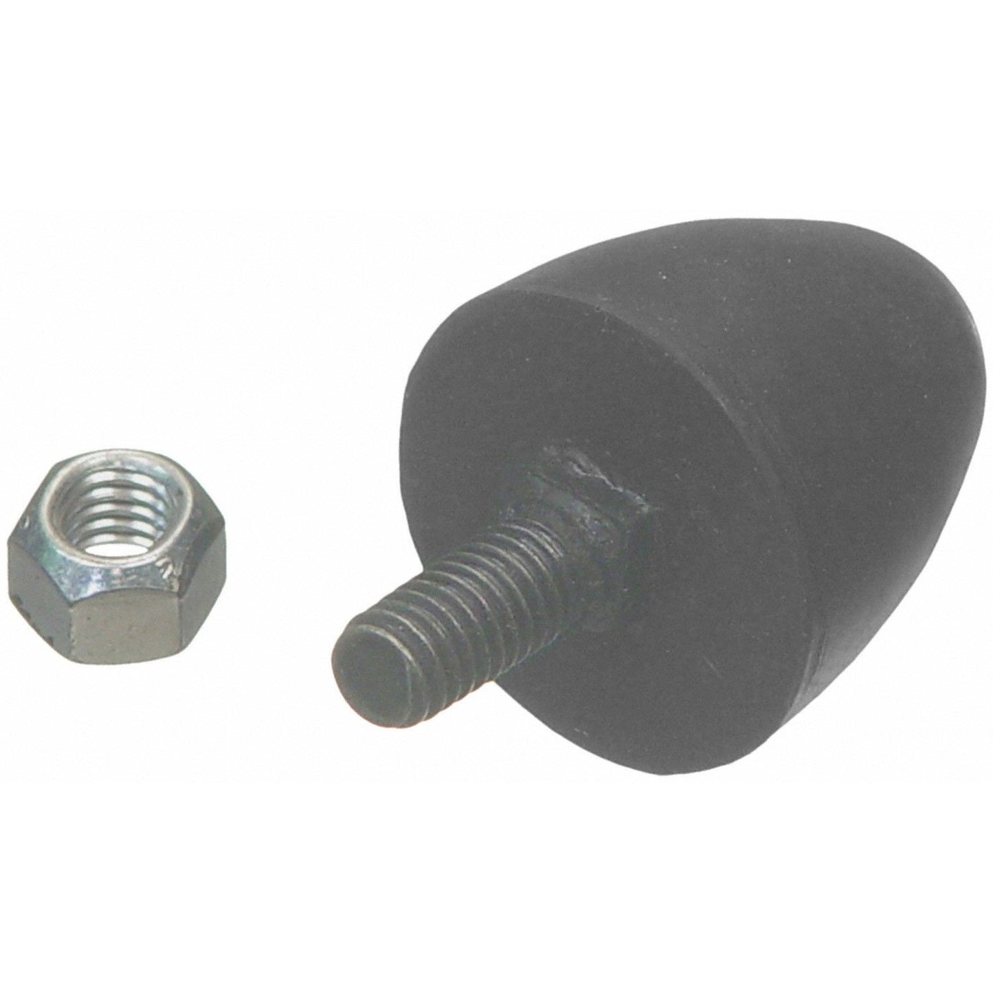 Moog Leaf Spring Bumper:Control Arm,Upper Front,Rubber,Black
