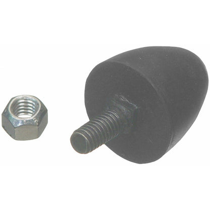 Moog Leaf Spring Bumper:Control Arm,Upper Front,Rubber,Black