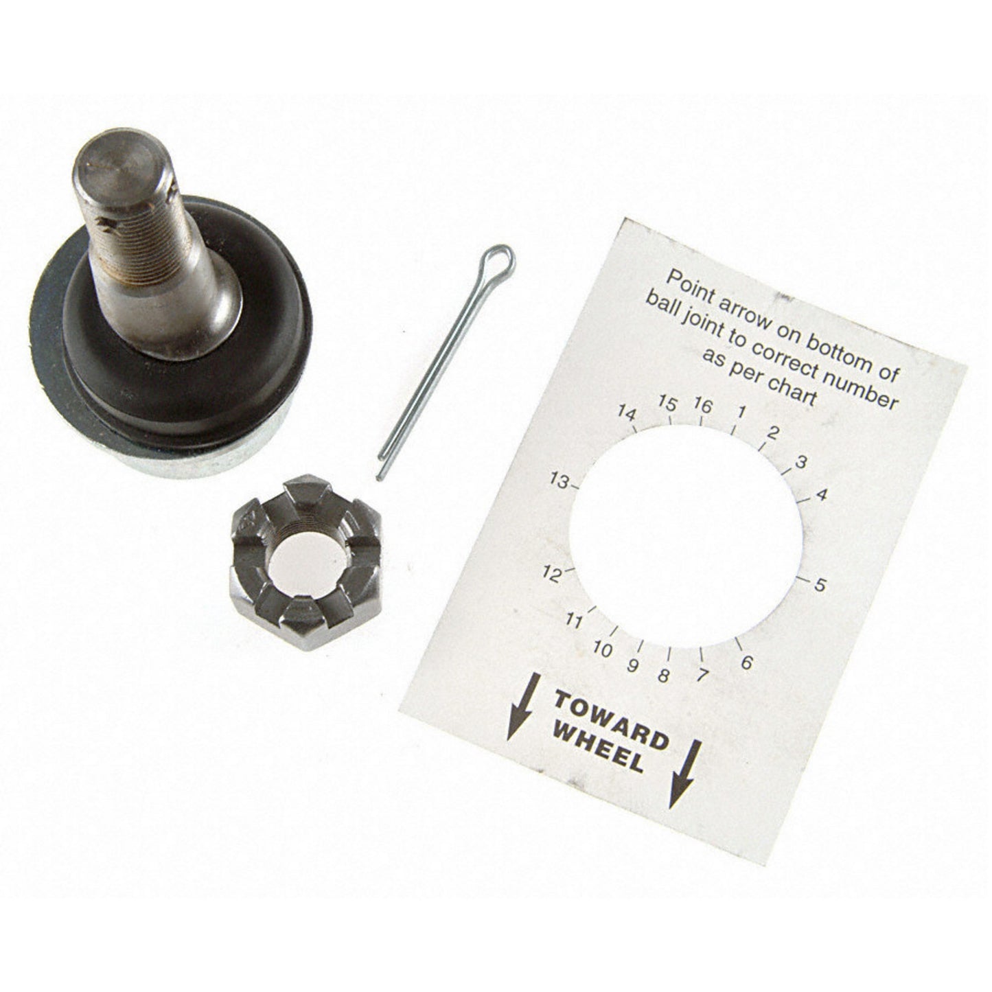 Moog Ball Joint:Greasable,Lower,Jeep