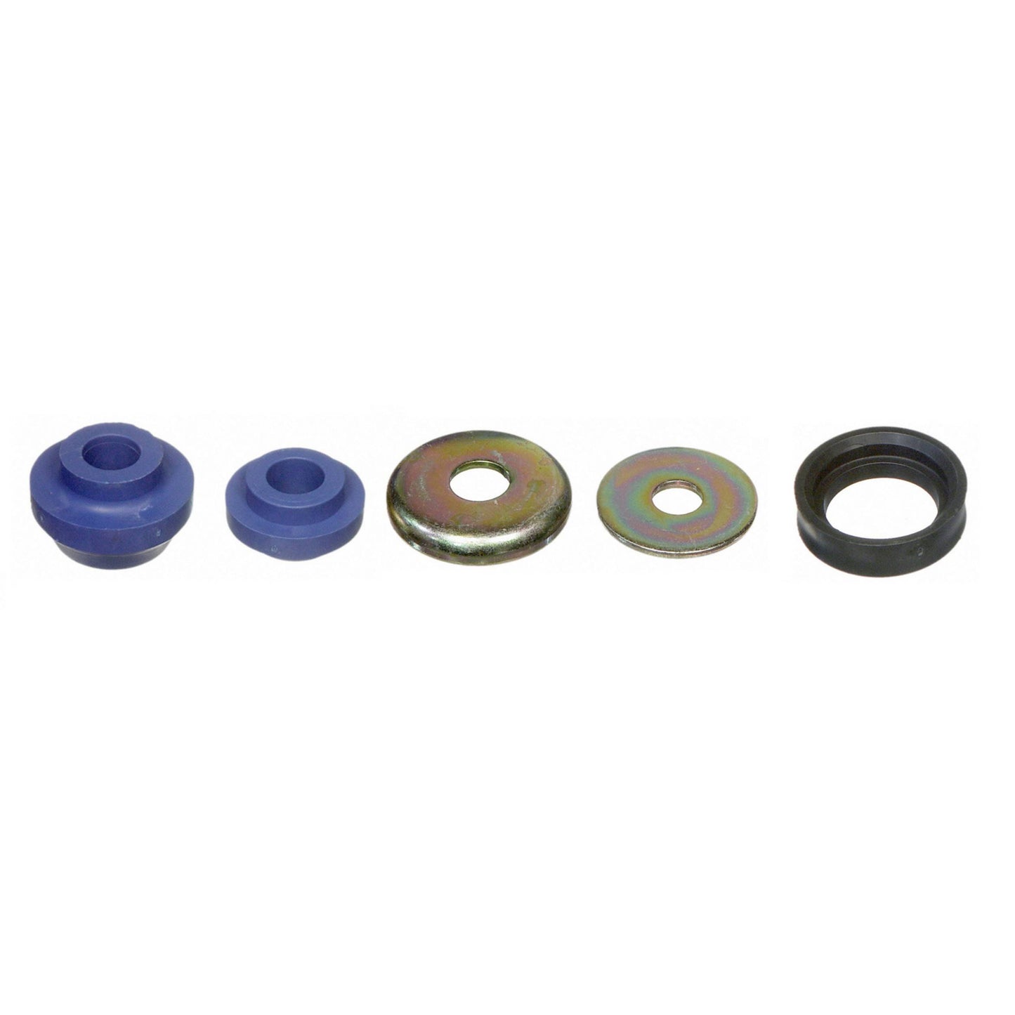 Moog Radius Arm Bushings, Front, Thermoplastic, Blue, Ford, Mazda, Kit