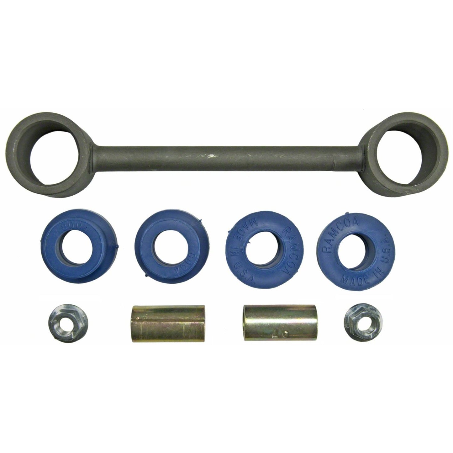 Moog Stabilizer Bar Link:Blue Polyurethane Bushings,Rear,Dodge, Jeep