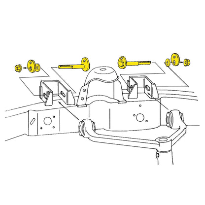 Moog Caster/Camber Adjusting Kit:Adjustable Camber Kit, Front, Pickup/SUV