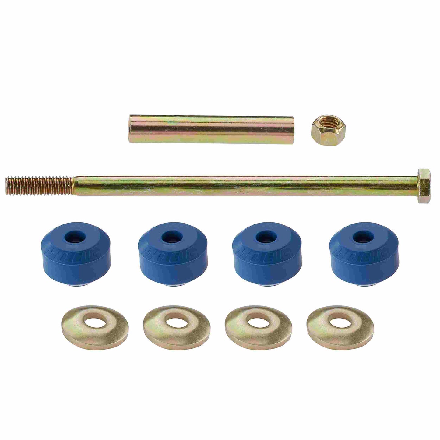 Moog Stabilizer Bar Link Kit:Sway Bar End Link, Thermoplastic Bushings