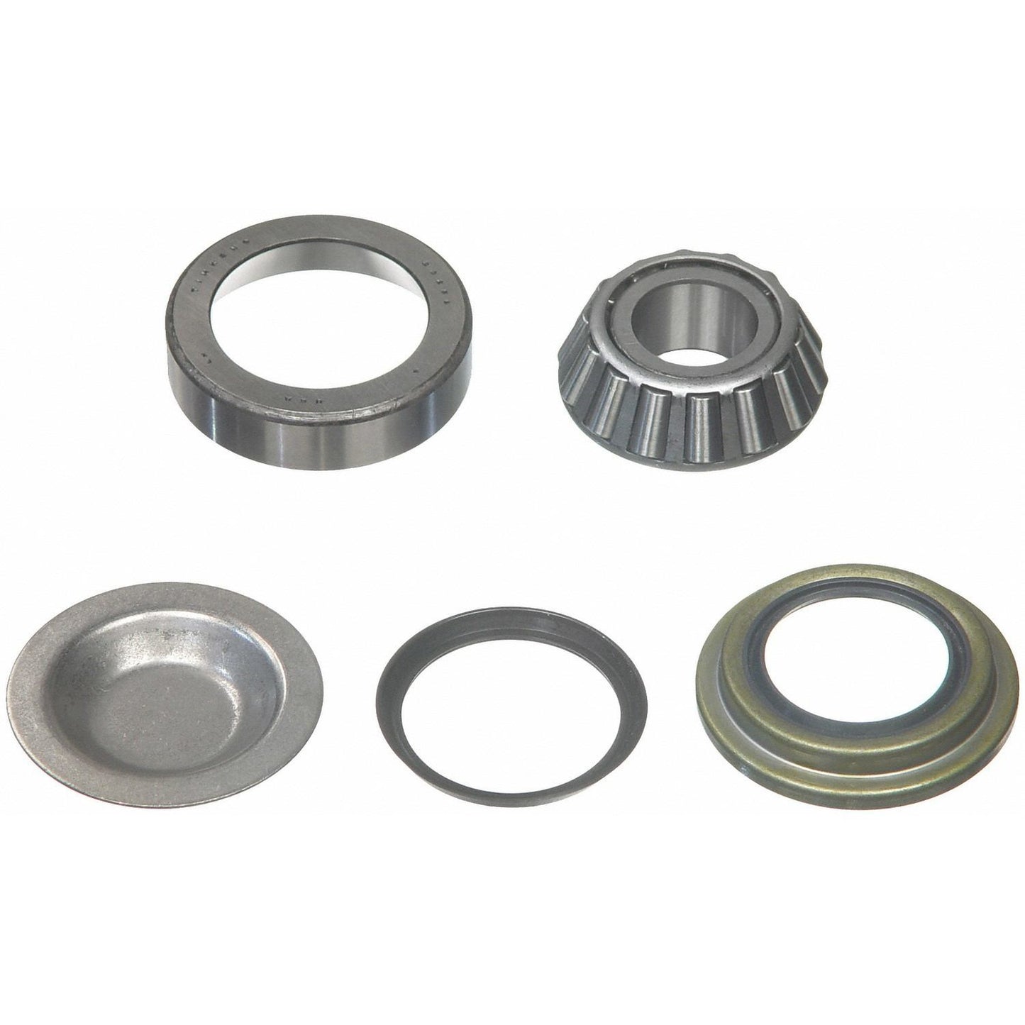 Moog King Pin Repair Kit:Steering Knuckle Bearings,Race,Seal,Caps