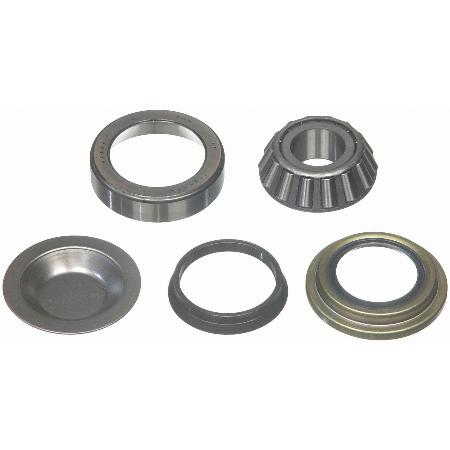 Moog King Pin Repair Kit:Bearings,Race,Seals,Caps,Ford