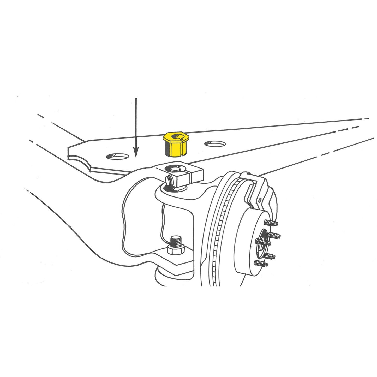 MOOG Chassis Products Alignment Caster / Camber Bushing K8979