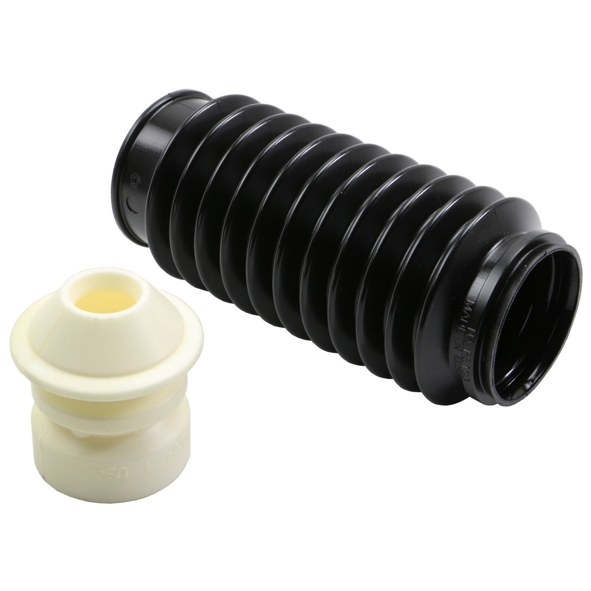 Moog Strut Bellow:Polyurethane, Black, Audi, BMW, Chevy, Chrysler, Dodge