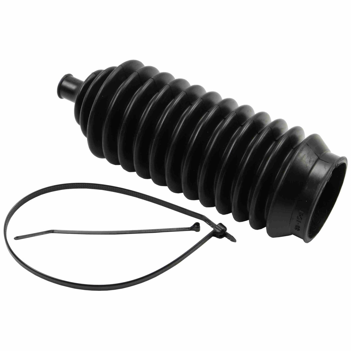 Moog Rack and Pinion Bellows:Rubber,Black