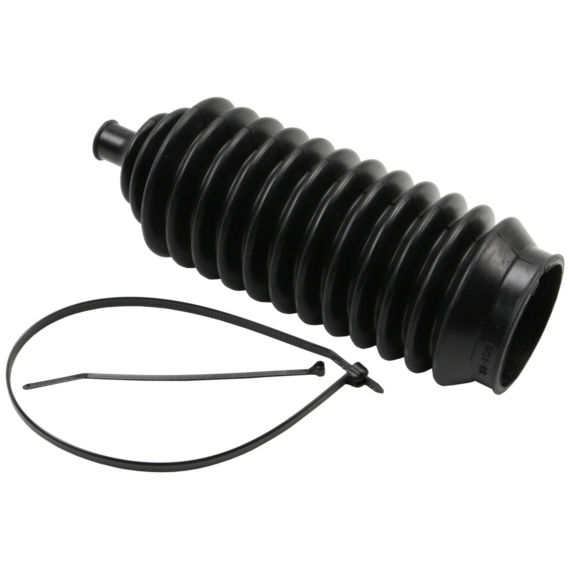 Moog Rack and Pinion Bellows:Rubber,Black